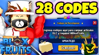 28 CÓDIGOS de BLOX FRUITS codes ROBLOX (OCTUBRE 2023)