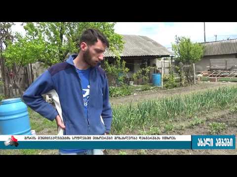 სეტყვამ გორის მუნიციპალიტეტის ათამდე სოფელი დააზარალა 22.05.2017