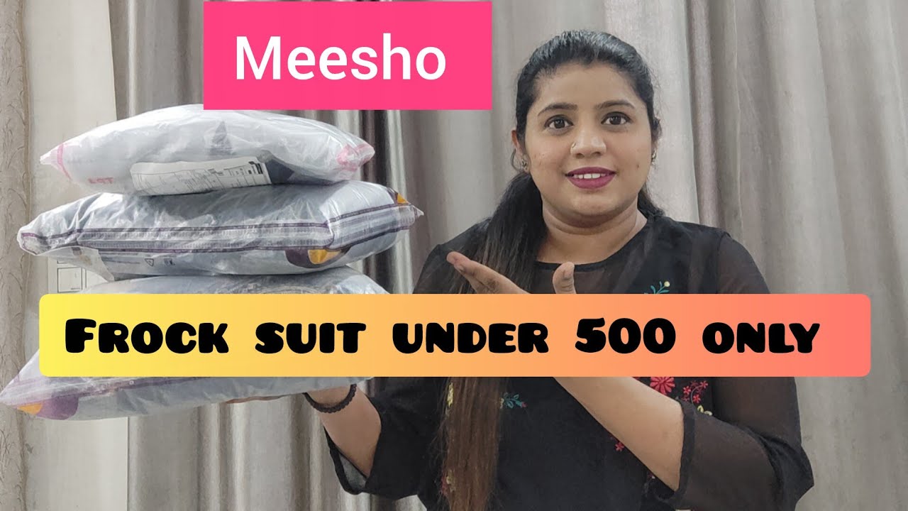 Meesho Live review |meesho frock suit under 500 /meesho HAUL/