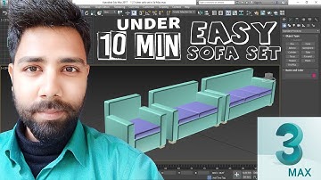 1, 2 and 3 Sitter Sofa Set in 3Ds Max | 3Ds Max Tutorial in Hindi Basic | Allrounder Bhai