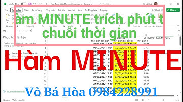 Bài 24 hàm MINUTE
