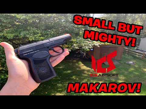 ICS BLE PM2 Makarov Overview & GAMEPLAY || Non Blowback Airsoft Pistol || QSAirsoft