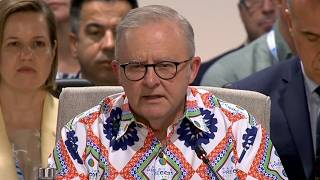 Albanese must ‘hop back on the plane’ from $20m COP in Fiji to sort out card surcharge fiasco