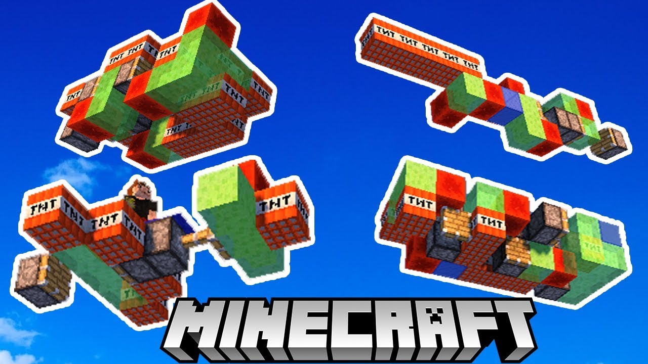 POJEDYNEK LATAJĄCYCH POJAZDÓW W MINECRAFT! 