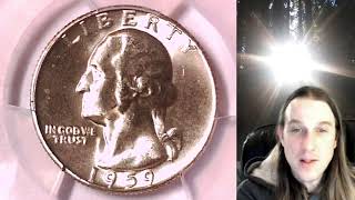 For sale on Ebay 1959 P Washington Quarter PCGS MS 64 Type B Rev FS-901 40959778