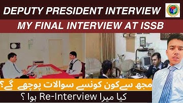 Deputy President Interview In ISSB | ISSB Final Interview | Important Questions | TalhaVirk