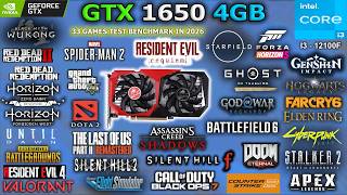 GTX 1650 4GB (GDDR6) Tested 33 Games in 2026 // Still Worth and Playable #gtx1650 #benchmark #rx580