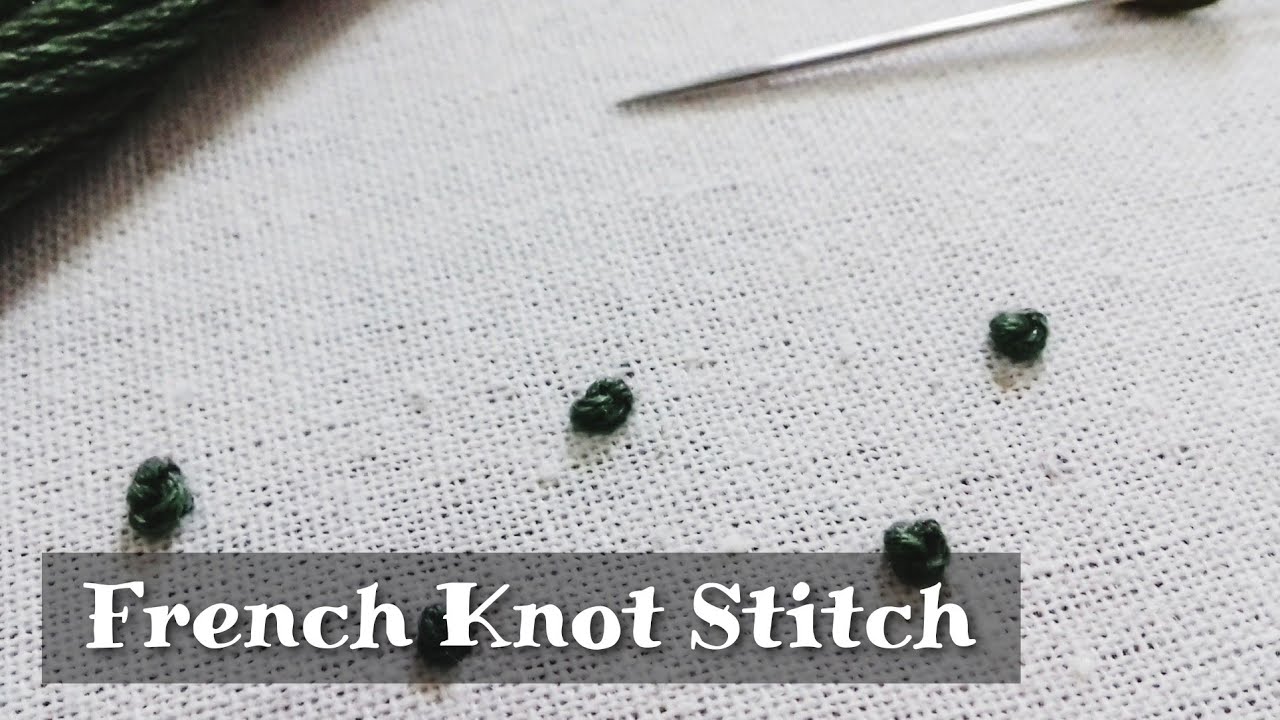 French Knot Stitch | Tusuk Sulam Simpul Perancis | by Hunny