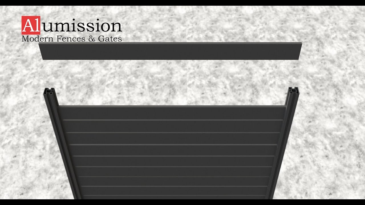 Aluminum Fence Installation Instruction 3D YouTube