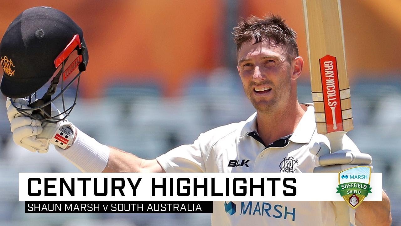 Evergreen Marsh whacks second ton of Shield season | Marsh Sheffield Shield 2019-20