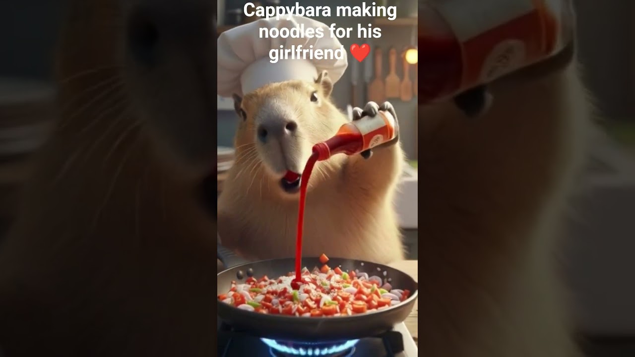 chef cappybara cooking 