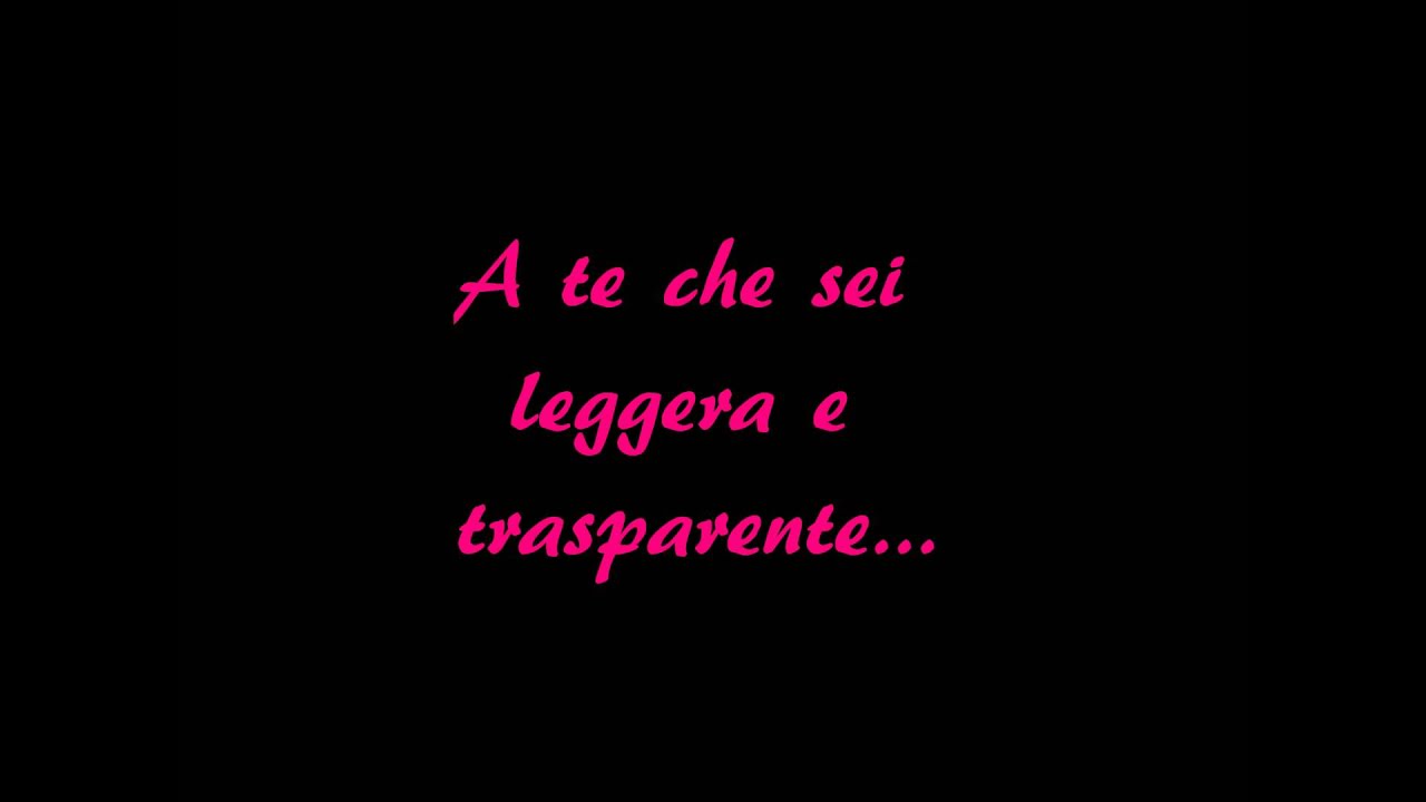 Dedicato A Te, La Mia Migliore Amica - YouTube
