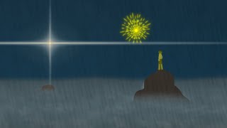 Gazing at the light show. | New Year