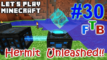 Minecraft FTB Hermitcraft Unleashed Ep. 30 - Force Field Base - MFFS