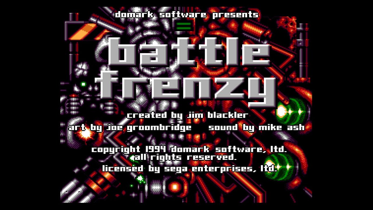 Battle Frenzy - Mega Drive 🇩🇪 - 1994 [Eye Catch] - YouTube