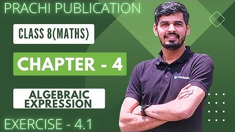 Class 8 maths Prachi book Ex - 4.1 Ch - 4(Algebraic Expression) #maths #cbse #kushalclasses