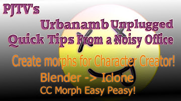 Blender to Iclone - Character Creator morphs Quick and Easy!