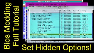 Bios Modding Tutorial for 386, 486 and Pentium PCs. Unlock hidden options in Award and AMI BIOS!