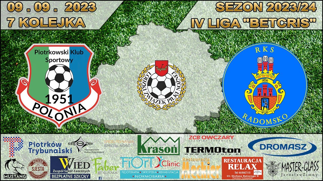 PKS Polonia Piotrków Tryb. - RKS Radomsko 9.09.2023 - YouTube