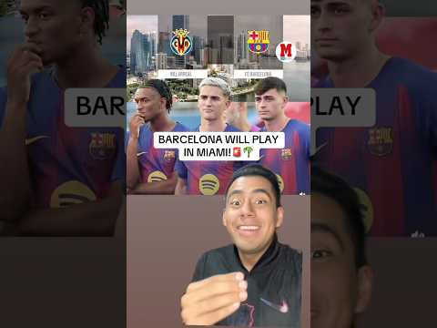 #THEREISCONTROVERSY 🚨 Barcelona will play in Miami! 🇺🇸🔥#Barcelona #LaLiga #Villarreal