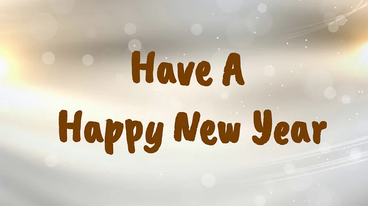 Have A Happy New Year!