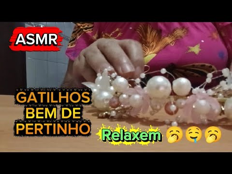Asmr- vídeo caseiro gatilhos bem de pertinho com sons de boca 🤤🥱