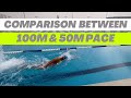 Freestyle Pacing | Difference between 50 and 100m Pacing