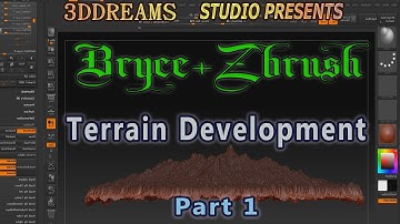 v3.2 3DD.US - BRYCE + ZBRUSH : Terrain modeling production Workflows