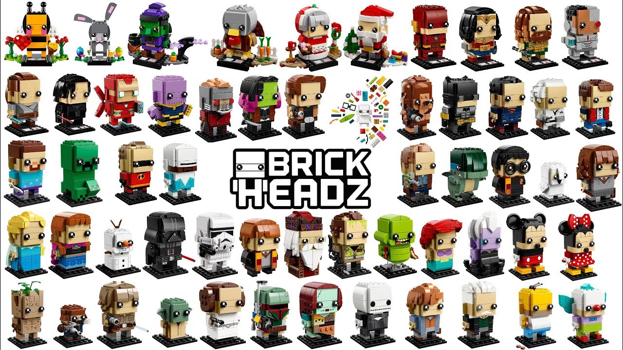 Lego Brickheadz - Compilation of all Sets - YouTube