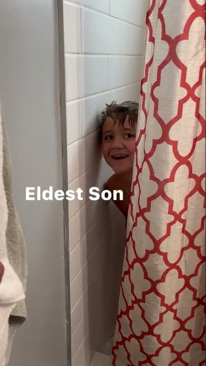 When you ask dad to give the boys a quick shower