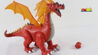 العاب ولاد | لعبة الديناصور الضخم الحقيقي وبيض التنين /حيوانات الغابة  Dinosaur toy