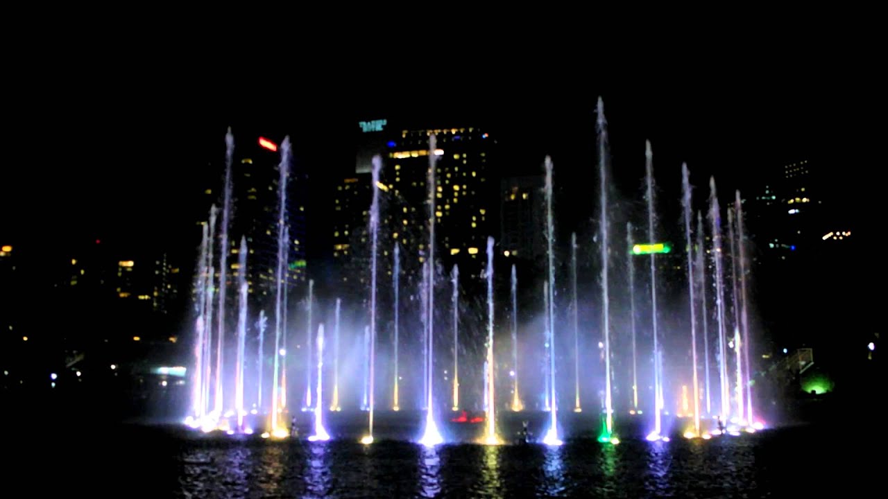 KLCC Fountain Show at Night YouTube