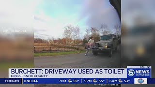 Security footage from Rep. Burchett's home captures two people urinating on driveway