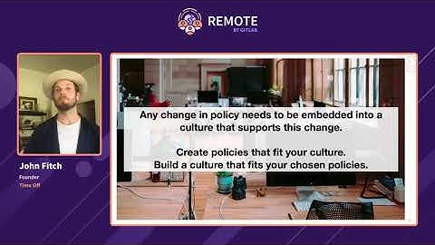REMOTE by GitLab 2021: Make Time Off a Part of The Job