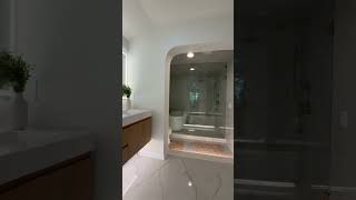 This bathroom remodel is nothing short of simple luxury. #bathroomrenovation #bathroomdesign
