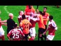 Barnet vs wrexham fight 3 reds edgar david punch