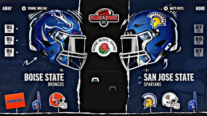 Boise State Dynasty Mode S5 Playoffs vs San Jose State (drewk2013) In College Football 25.