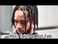 Men&#39;s Two Strand Twist on High Top Fade (Salon Series)