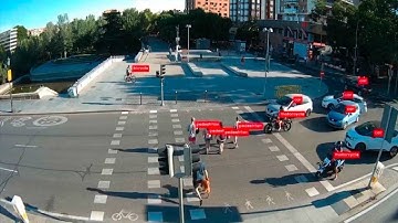 Los primeros semáforos con IA en Madrid