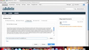 vBulletin 5 Connect: Blogs - Creating a new Blog Post