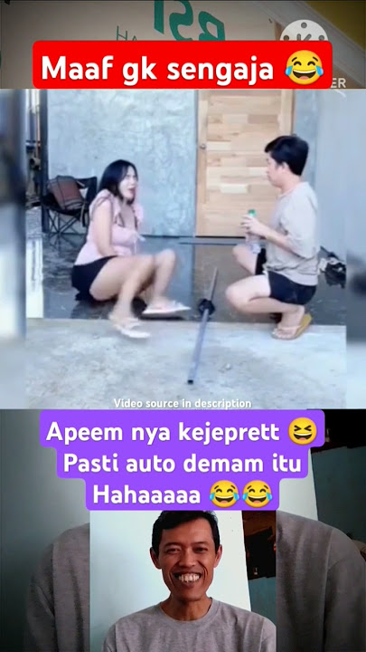 Niatnya bantu suami, eh malah kena apes 😆 video lucu bikin #ngakak #suamiistri #funny #Shorts