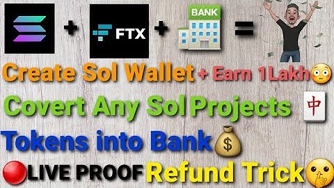 🚀🚀Create Sollet Wallet||Earn Lakhs Of Money in Sol Projects💰💰||Withdraw Tokens Method||REFUND TRICK🤑
