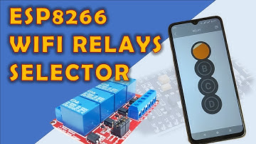 ESP8266 WiFi Relay Control | RemoteXY Smartphone App for 4-Channel Relays