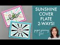 Sunshine cover plate 2ways  paper piecing fun