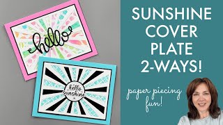 Sunshine Cover Plate- 2-Ways - Paper Piecing Fun!