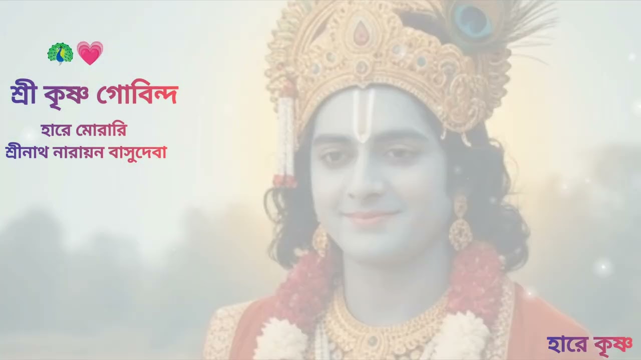 Sri Krishna Govinda  🦚🕊️🦋 (  শ্রী কৃষ্ণ গোবিন্দা  )  hindi full song 🦚🦋
