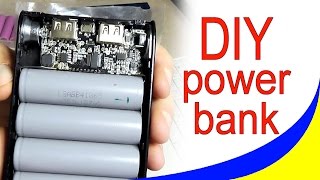 DIY Power Bank 4 * 18650 PowerBank своими руками, для тех, кто умеет паять