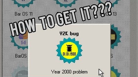 How to get Year 2000 bug