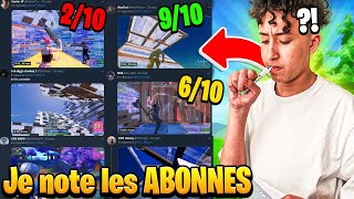 Je note le NIVEAU des ABONNÉS sur FORTNITE BATTLE ROYALE !