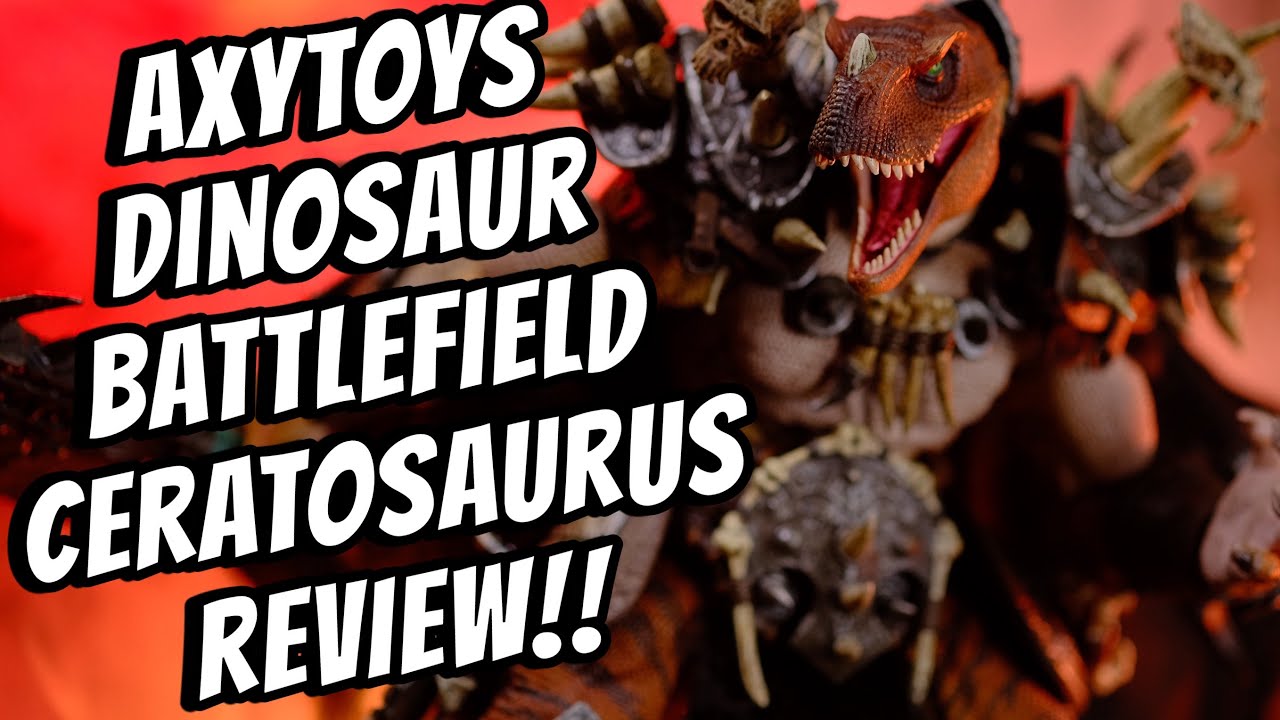 AxyToys Dinosaur Battlefield Ceratosaurus Tribe Large Roof Deluxe